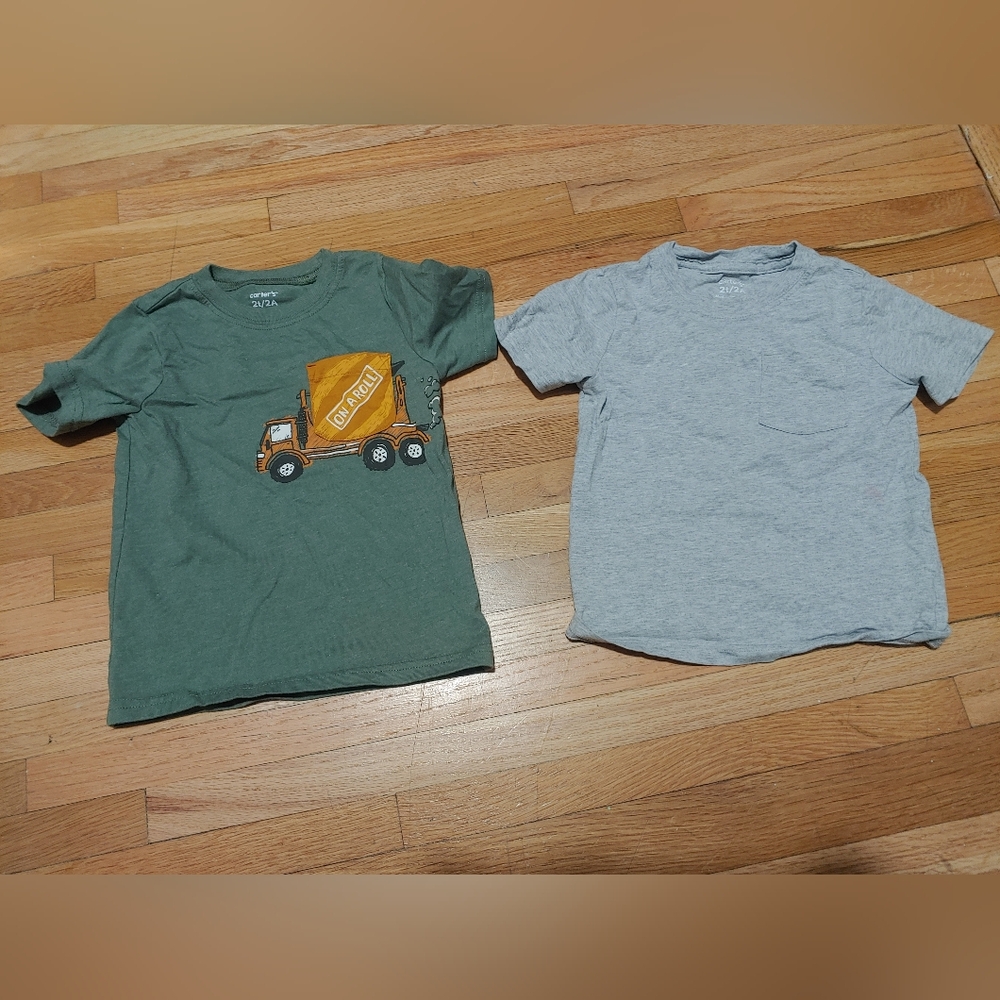 Carters Toddler Boy Green and Gray Kids' T-Shirts / Suze 2t